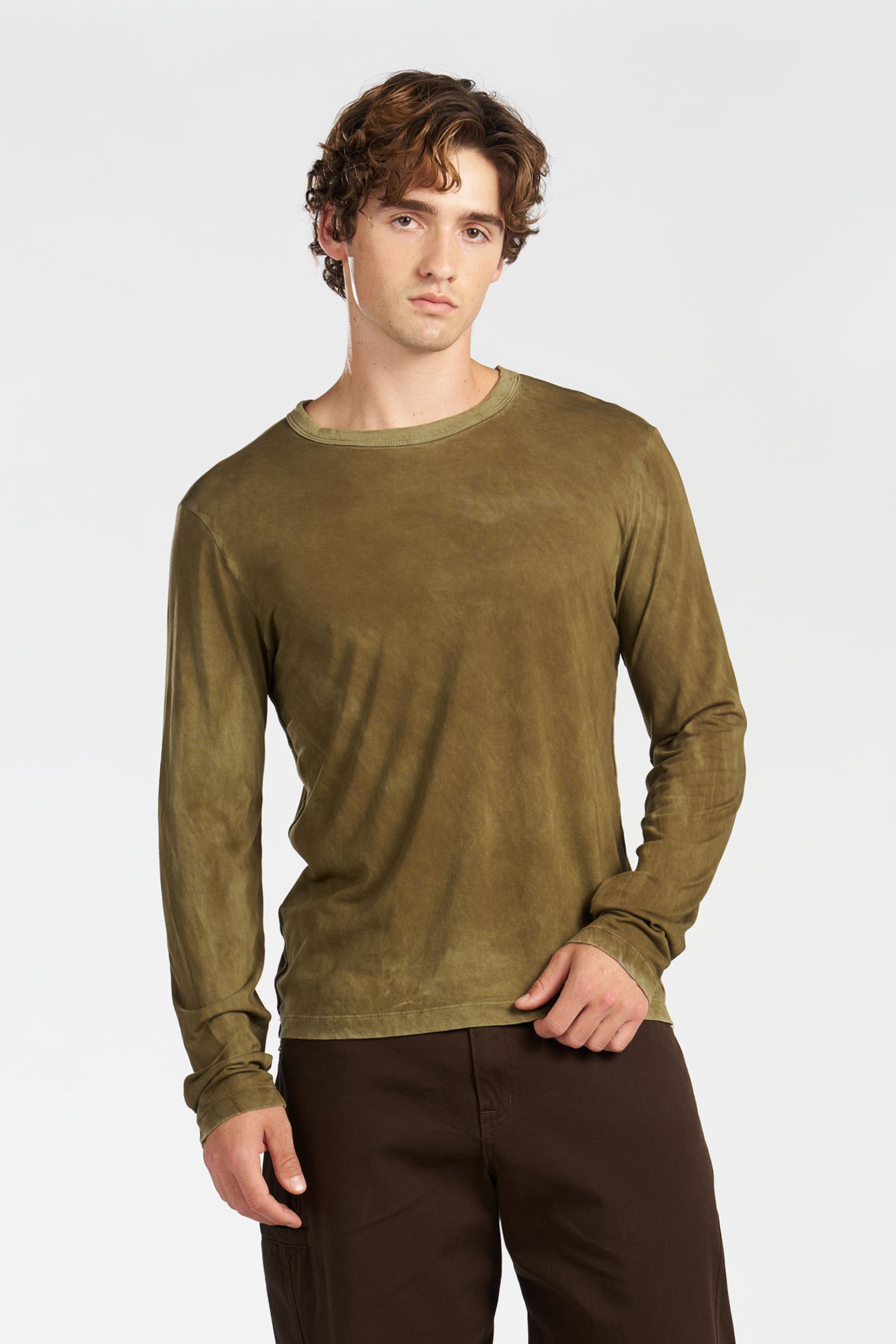 Men's Classic Crew Long Sleeve Shirt | 100% Supima Cotton – Cotton