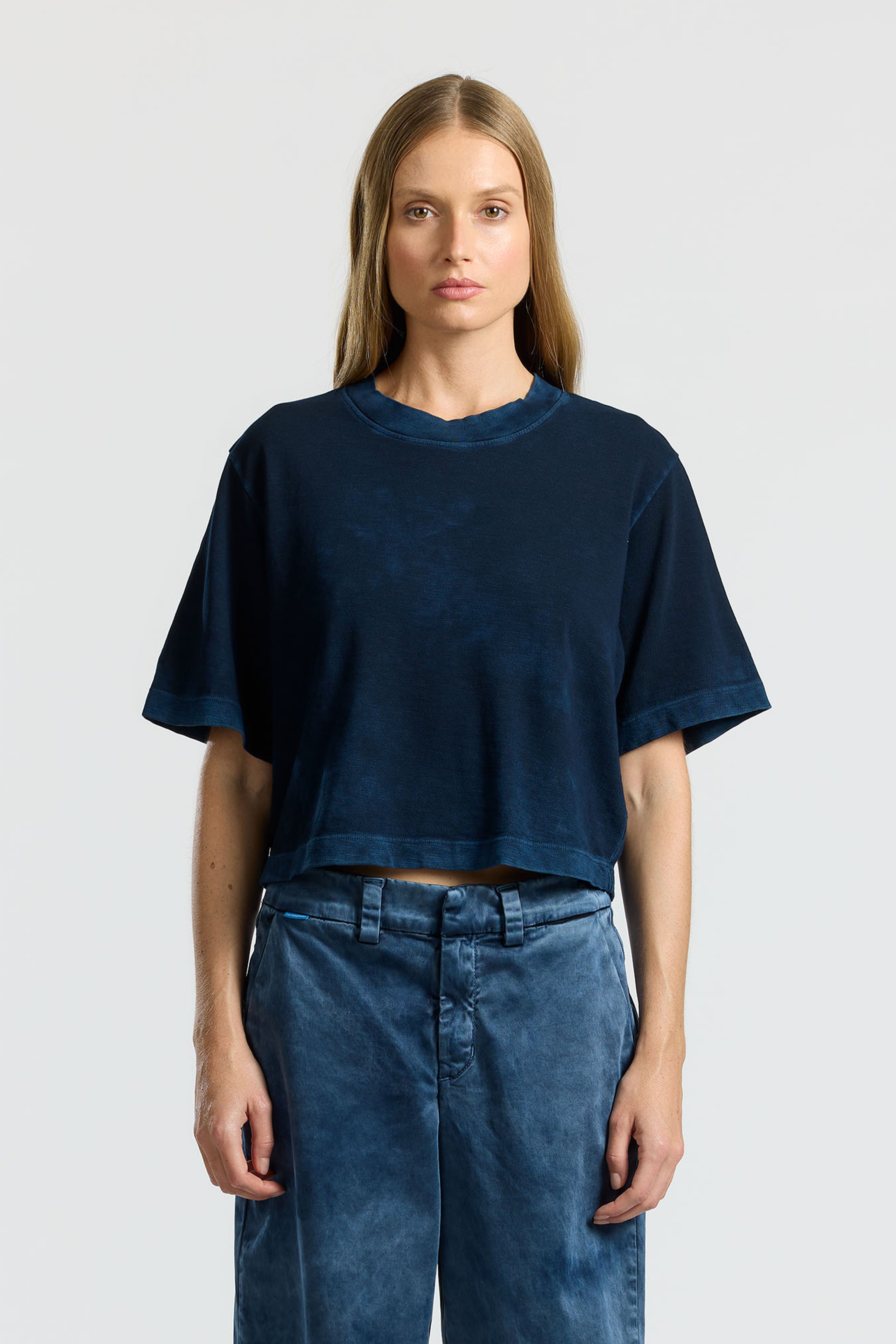 Women's Tokyo Boxy Crop Tee - Midweight Loose Jersey