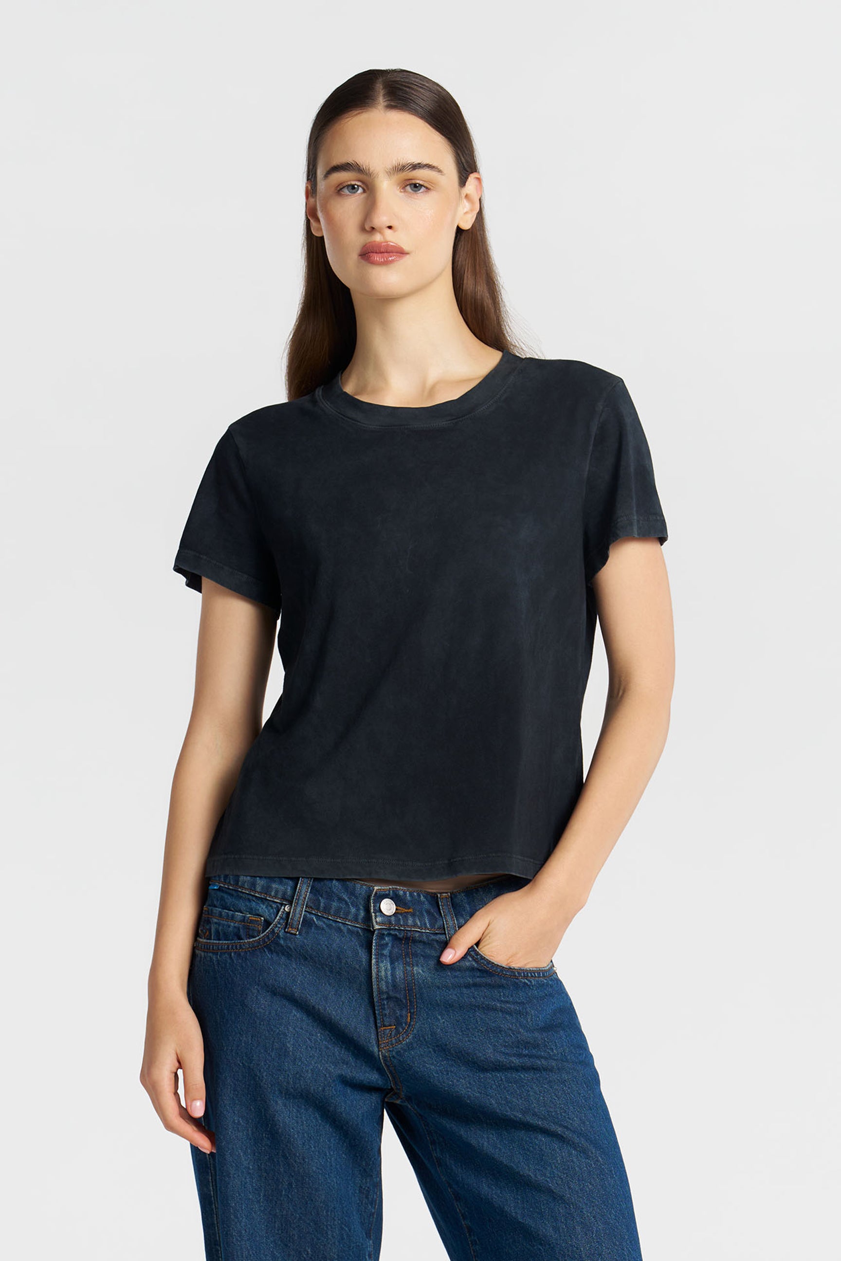 Marseille Supima Cotton Tee - Vintage Black | Cotton Citizen