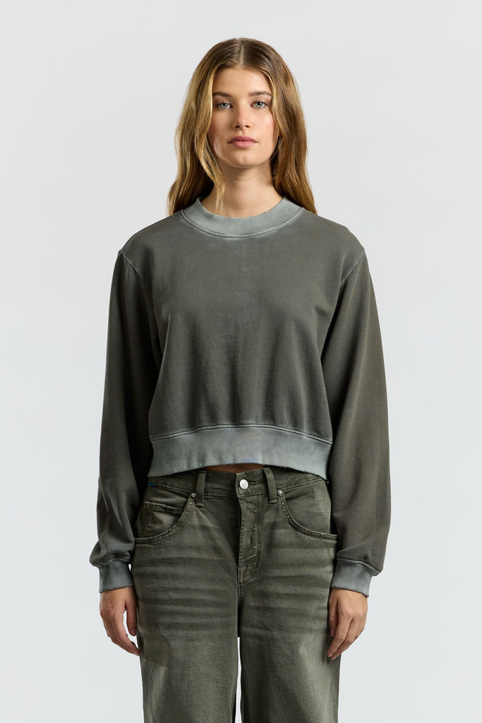 Cotton citizen cropped sweatshirt deals