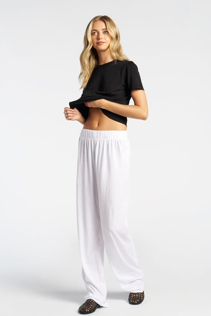 Standard Pant White - Premium Supima Cotton Loungewear | Cotton
