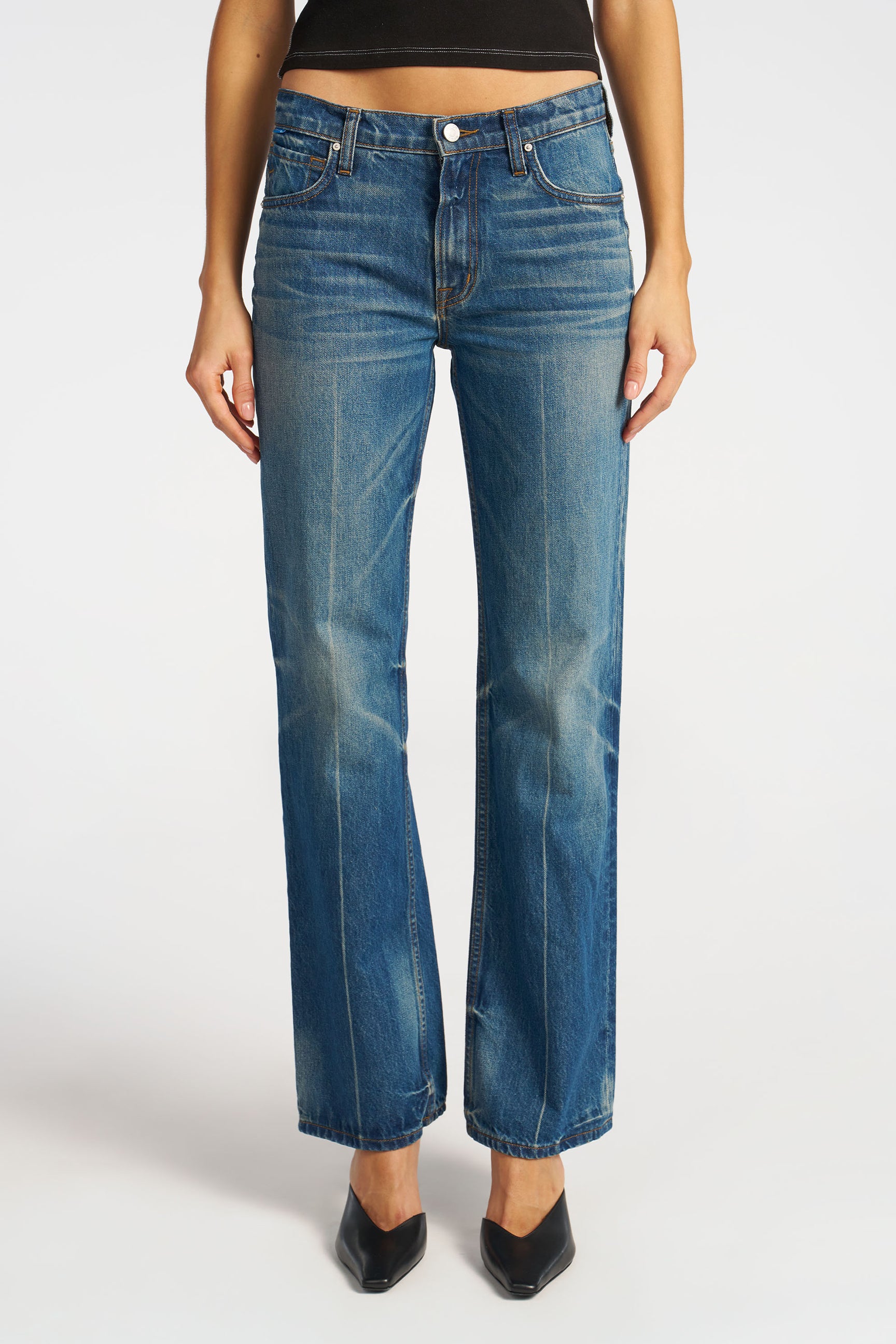 Amelia Straight Leg Jean | Premium Rigid Denim | Handcrafted in LA