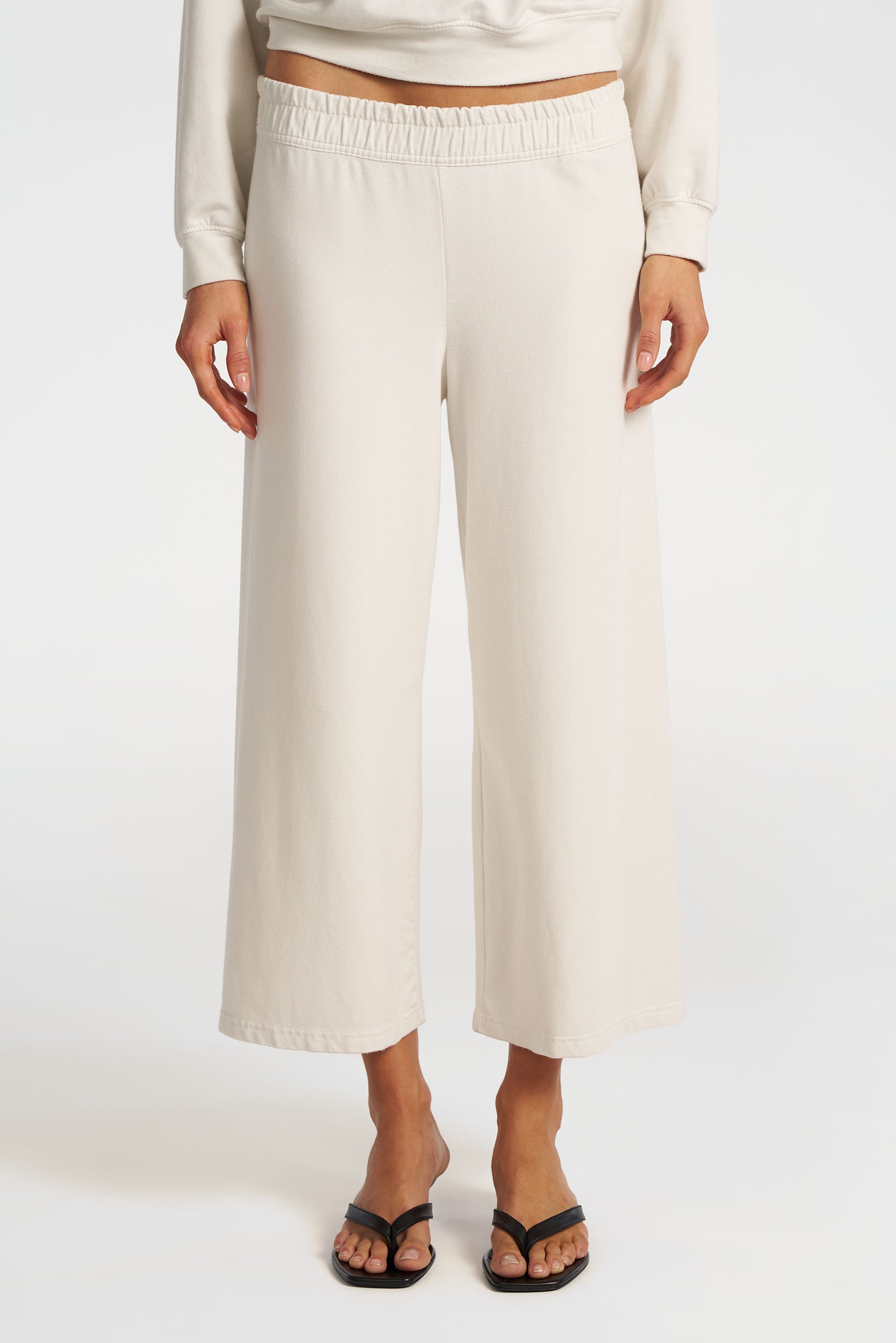 Lucca Capri Wide-Leg French Terry Sweatpants | Cotton Citizen