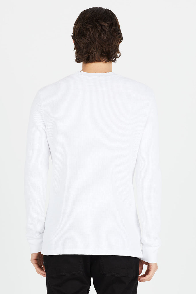 Iron Heart - IHTL-1301-WHT - Waffle Knit Crew Neck Thermal - White –  Withered Fig
