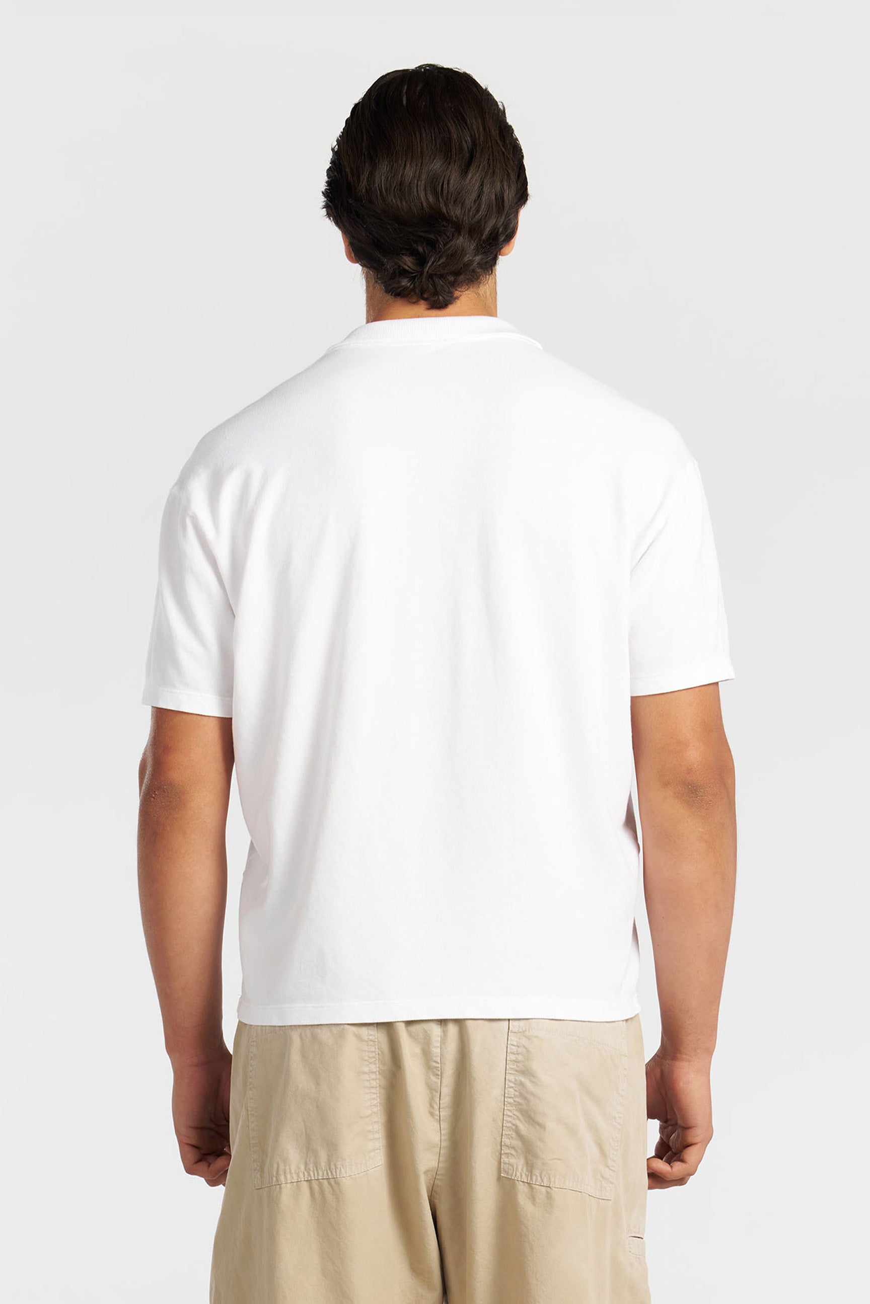 Lennon Polo Tee White - Cotton Citizen Men's Relaxed Fit Polo