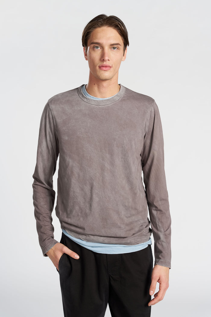cotton citizen Classic Crew Long Sleeve Shirt Vintage Cement