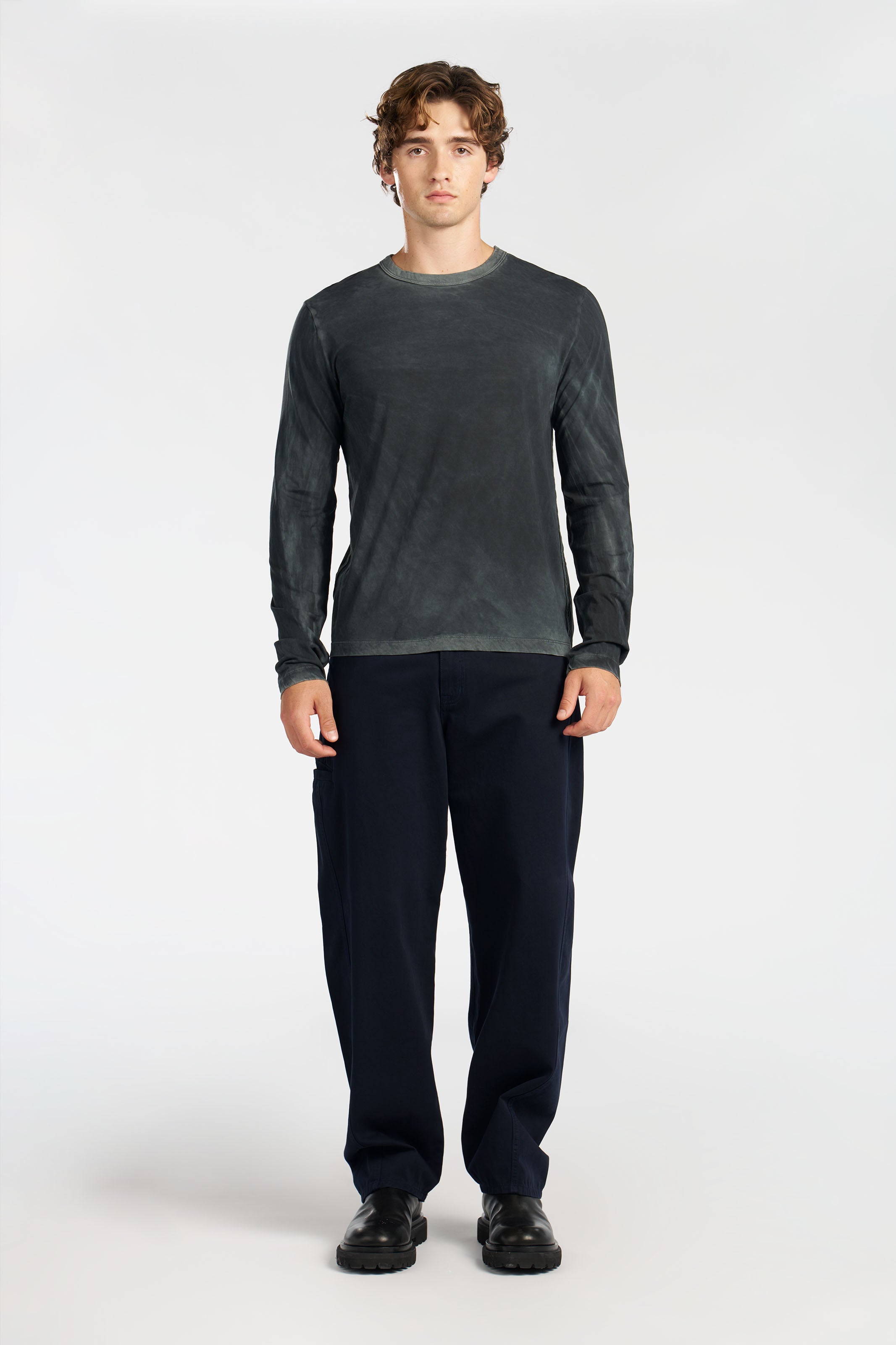 Men's Classic Crew Long Sleeve Shirt | 100% Supima Cotton – Cotton