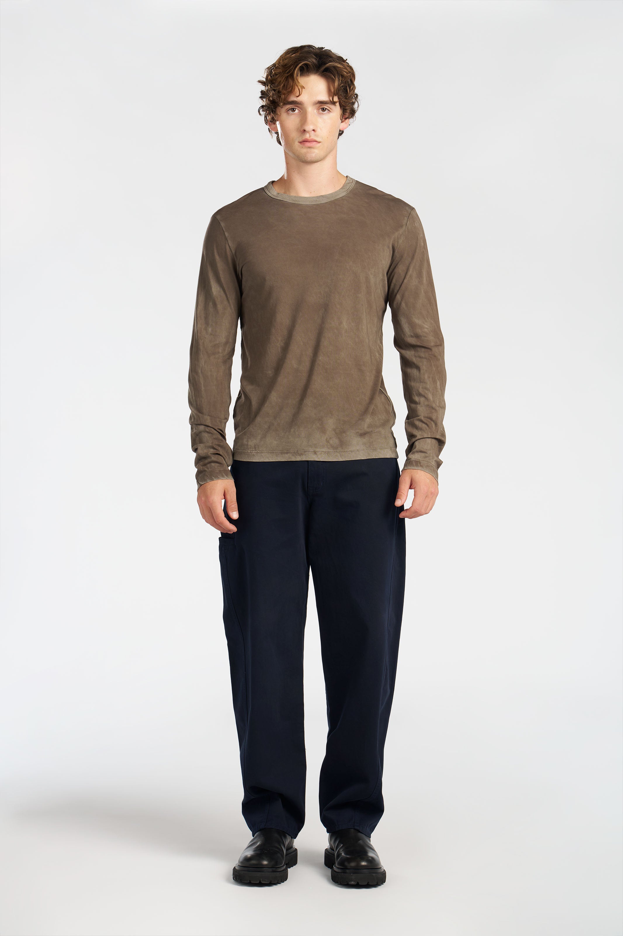 Men's Classic Crew Long Sleeve Shirt | 100% Supima Cotton – Cotton