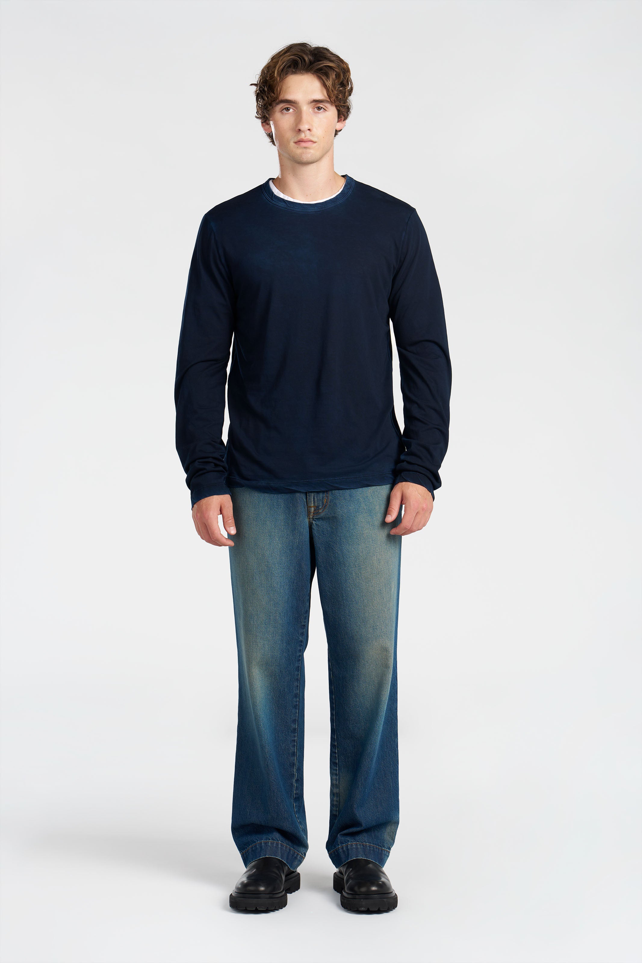 Men's Classic Crew Long Sleeve Shirt | 100% Supima Cotton – Cotton