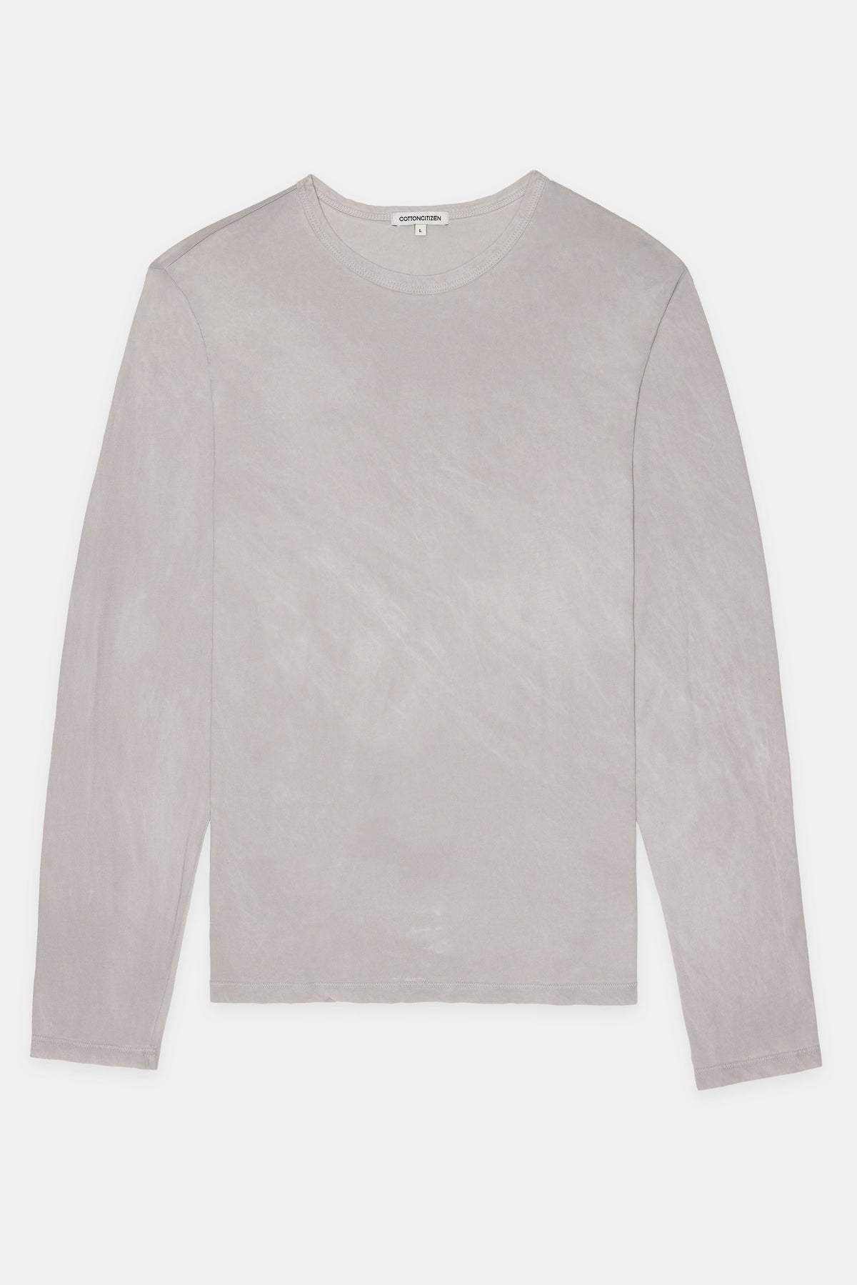 Classic Crew Long Sleeve Shirt - Vintage Silver | Cotton Citizen