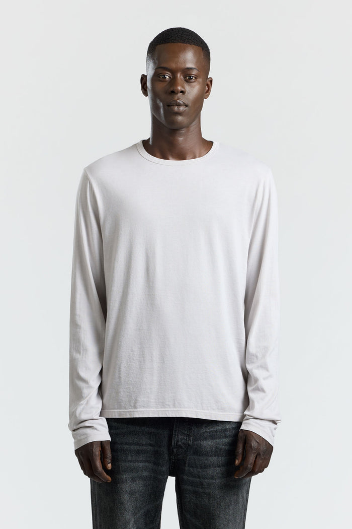 cotton citizen Classic Crew Long Sleeve Shirt Vintage White Stone