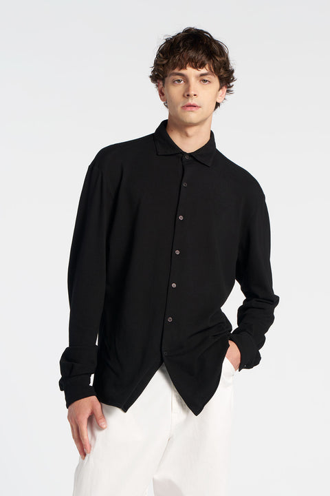 jet black dress shirt Jet Black Plain Formal Shirt