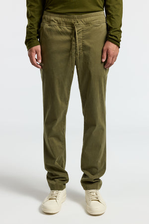 Buy Olive Green Cotton Flax Elasticated Wide Legged Pant Online at  SeamsFriendly