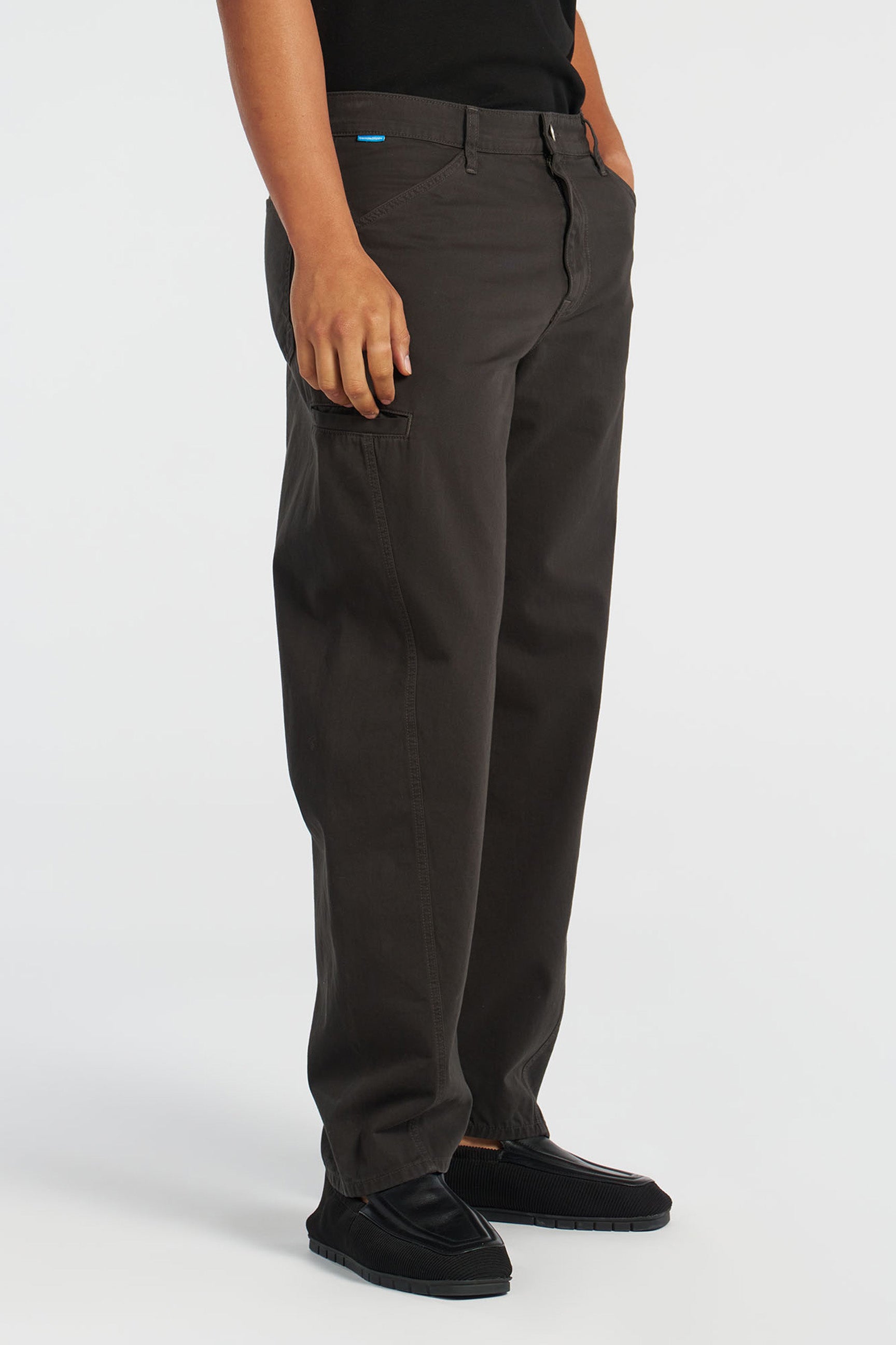 Jackson Barrel Leg Pant | Relaxed Cotton Twill Trousers – Cotton