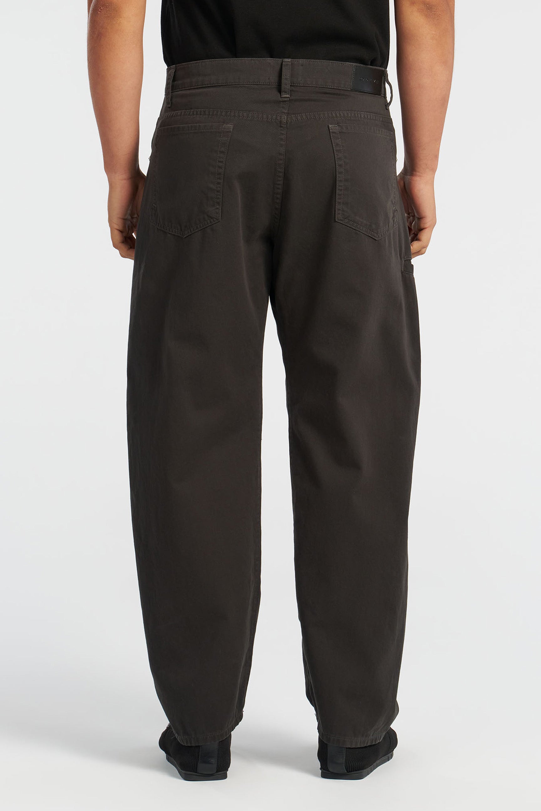 Jackson Barrel Leg Pant | Relaxed Cotton Twill Trousers – Cotton