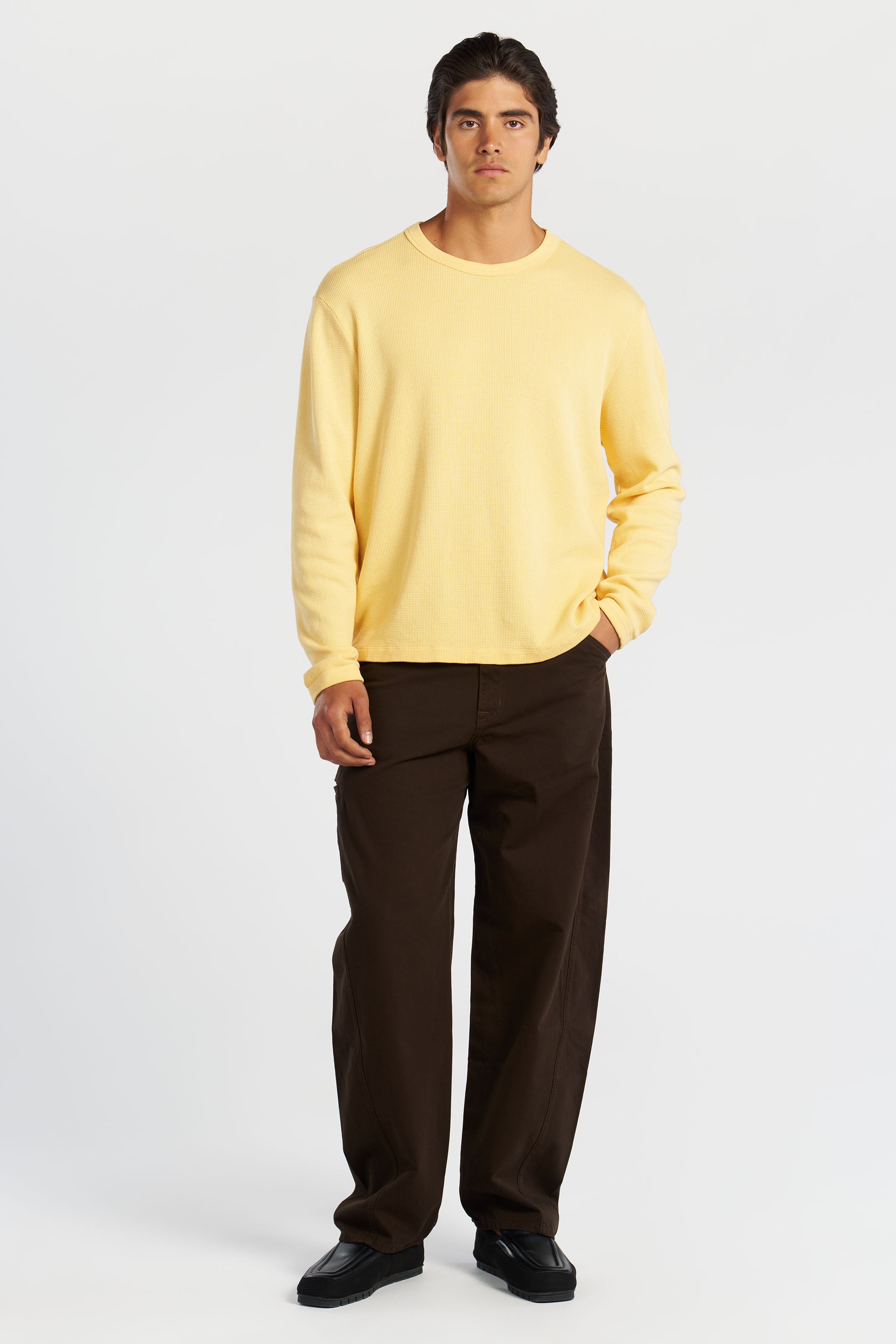 Cooper Waffle Knit Thermal | 100% Cotton Relaxed Long Sleeve