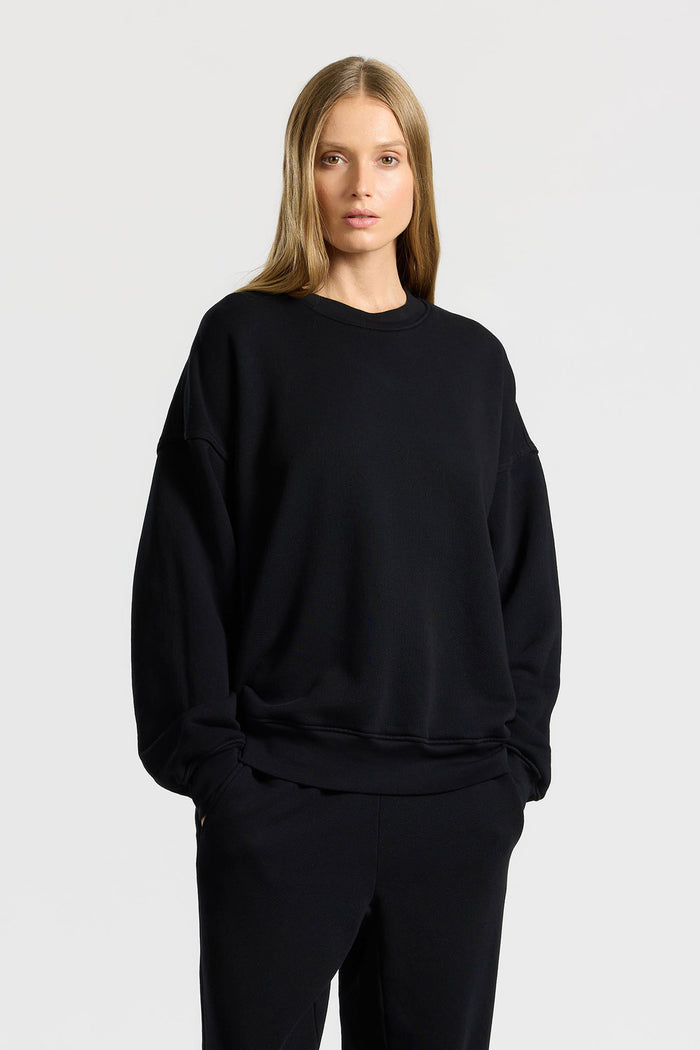 cotton citizen Boston Crew Jet Black