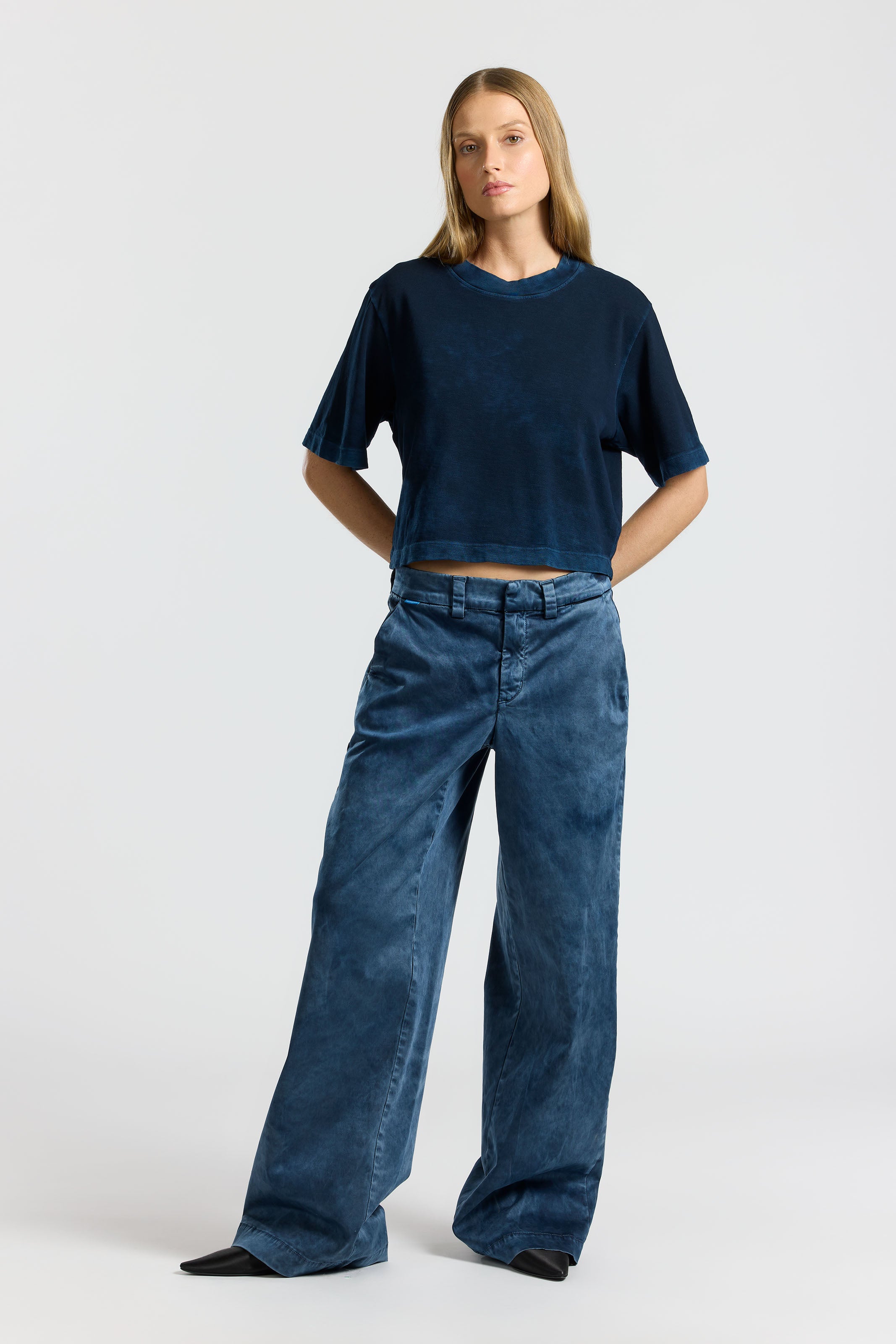 Women's Tokyo Boxy Crop Tee - Midweight Loose Jersey | COTTON