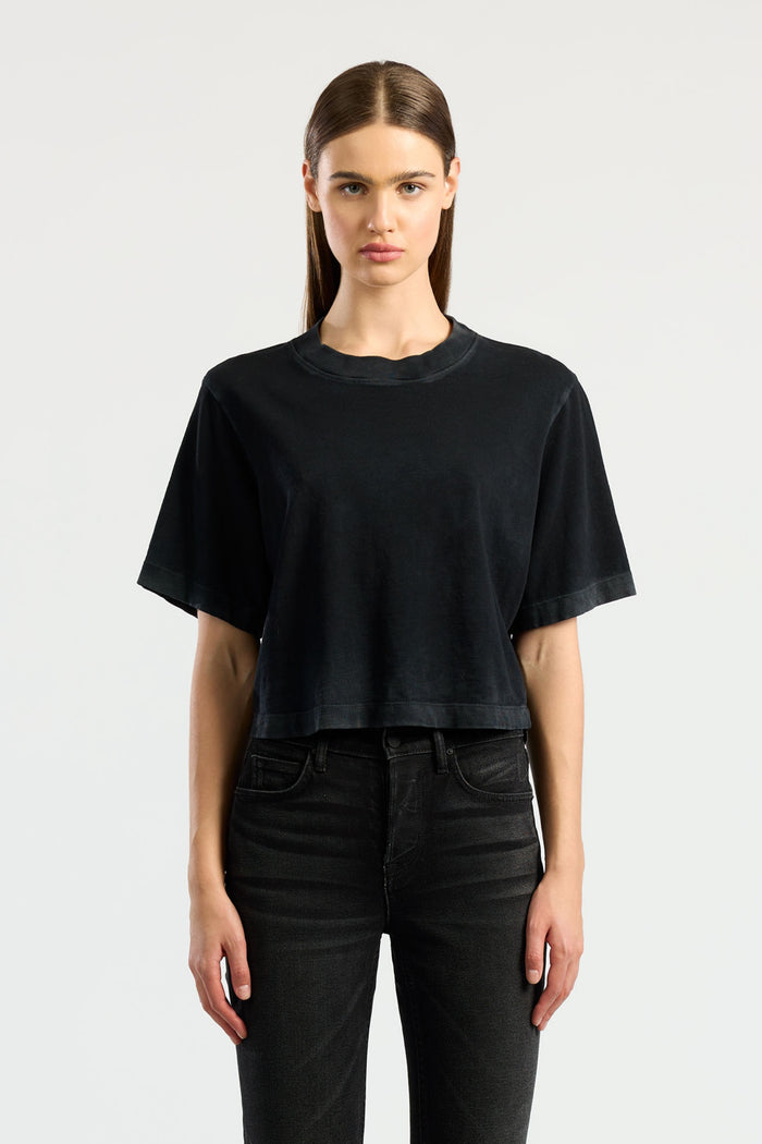 cotton citizen Tokyo Crop Tee Vintage Black
