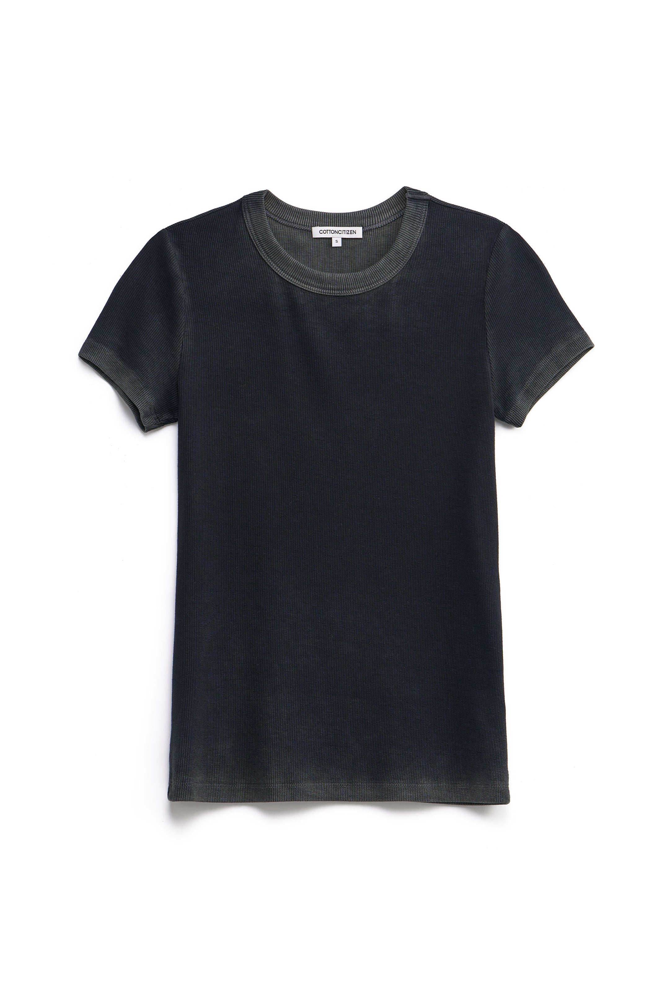 Verona Slim-Fit Modal Tee - Vintage Black| Cotton Citizen
