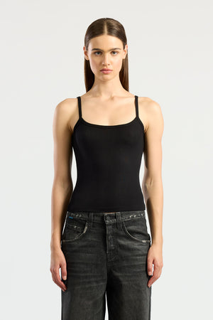 Supersoft Thin Strap Tank in Black
