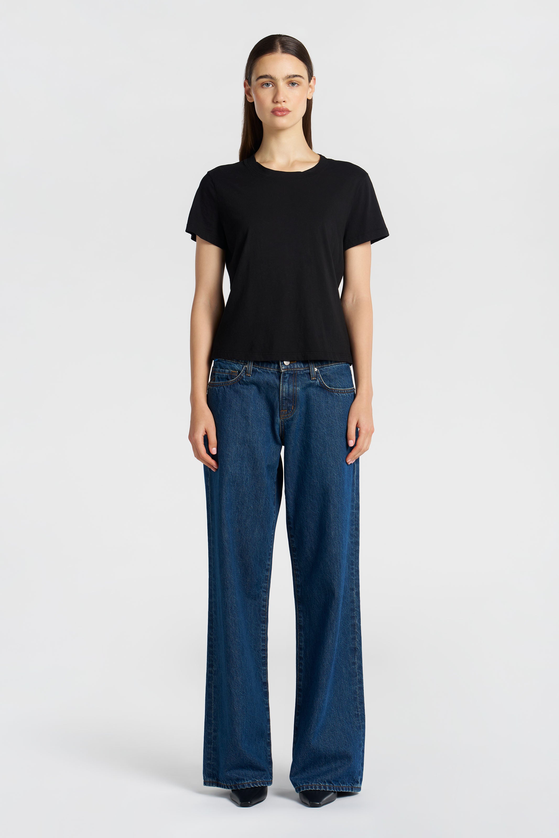 Meravelミーラベルsimple comfortable Tee 黒 Marseille Supima Cotton Tee - Jet Black | Cotton Citizen
