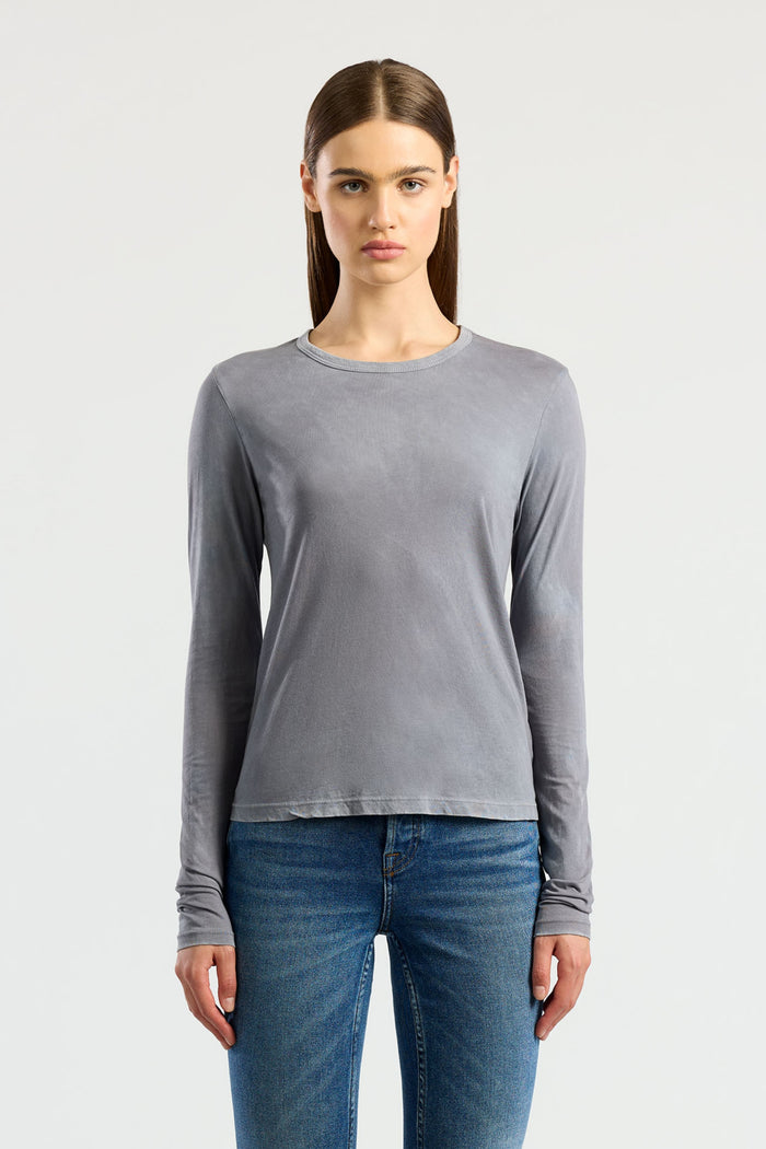 cotton citizen Standard Long Sleeve Shirt Vintage Natural Blue