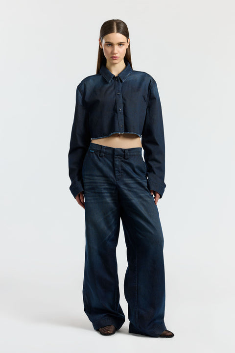 Manhattan Crop Shirt
