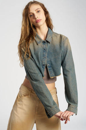 Manhattan Crop Shirt