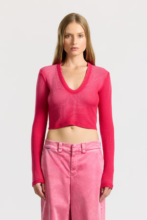 Verona Crop U-Neck Shirt