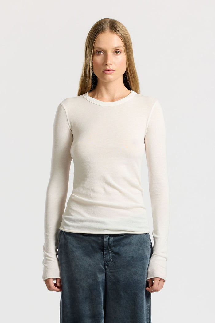 cotton citizen Marbella Long Sleeve Shirt Bone
