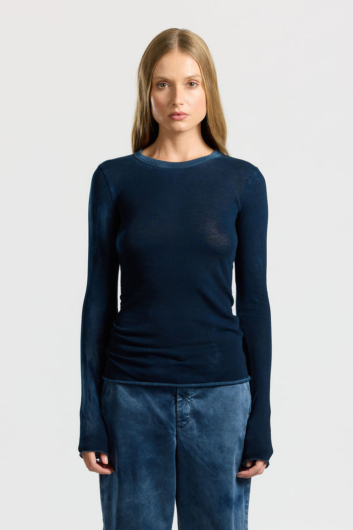 cotton citizen Marbella Long Sleeve Shirt Vintage Navy
