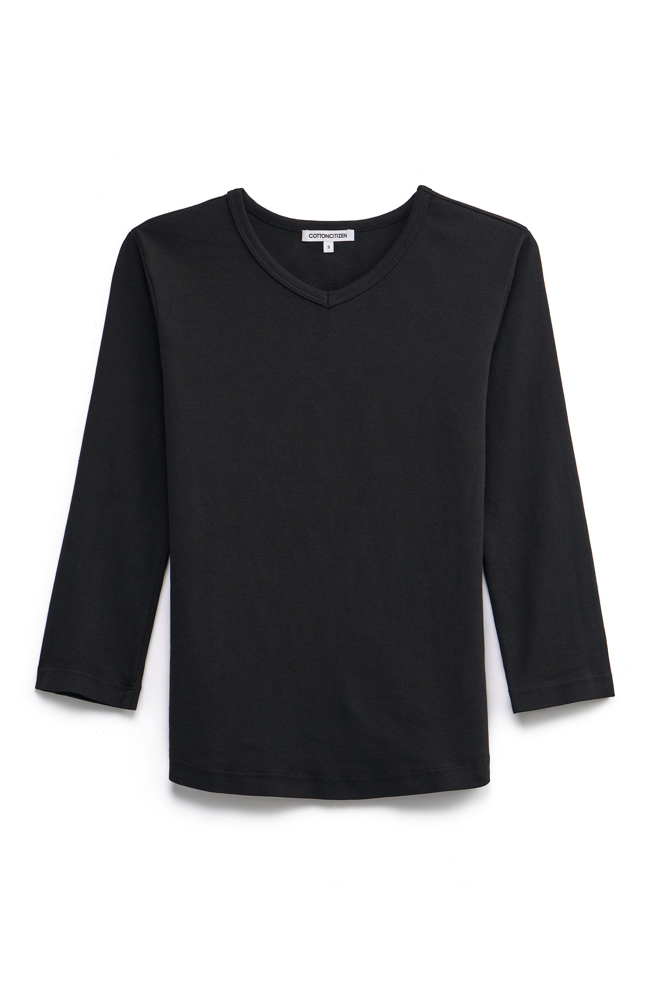 Seoul V-Neck Shirt | 1x1 Baby Rib | COTTON CITIZEN – Cotton Citizen