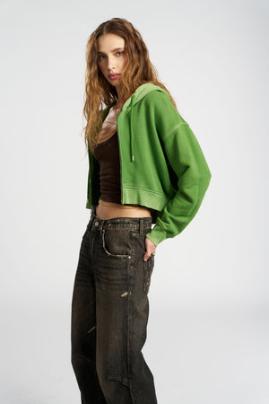 Boston Crop Hoodie