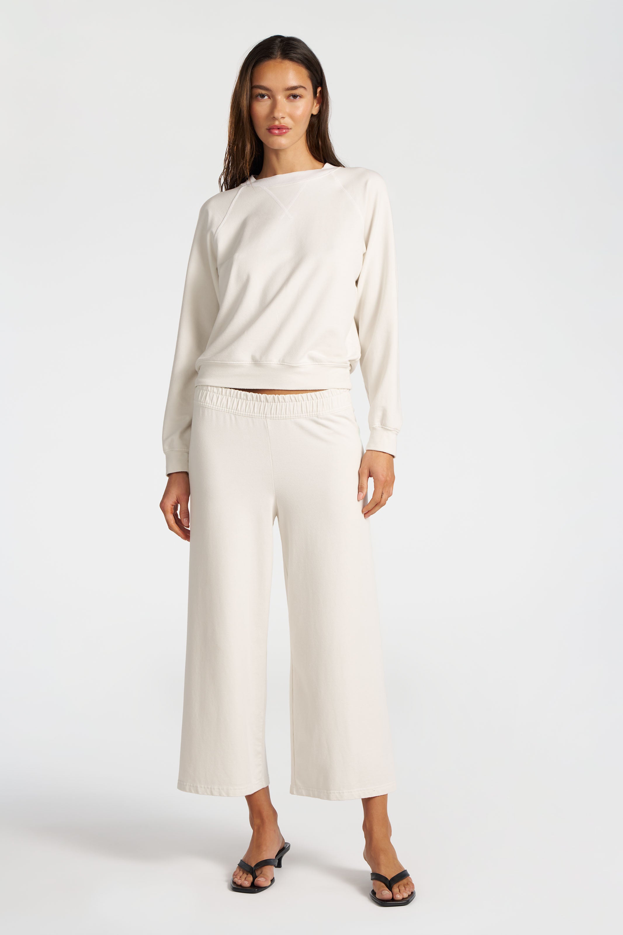 Lucca Capri Wide-Leg French Terry Sweatpants | Cotton Citizen