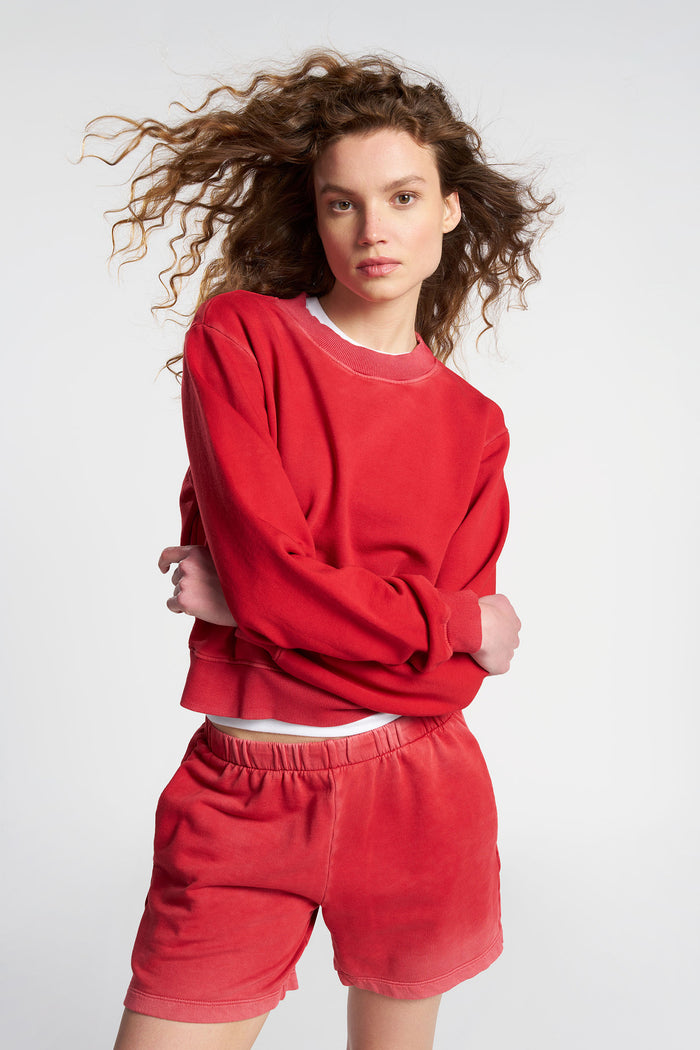 cotton citizen Roma Crew Vintage Crimson