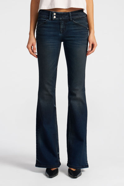 Simone Low Rise Flare Jean | Premium Stretch Denim | Made in LA