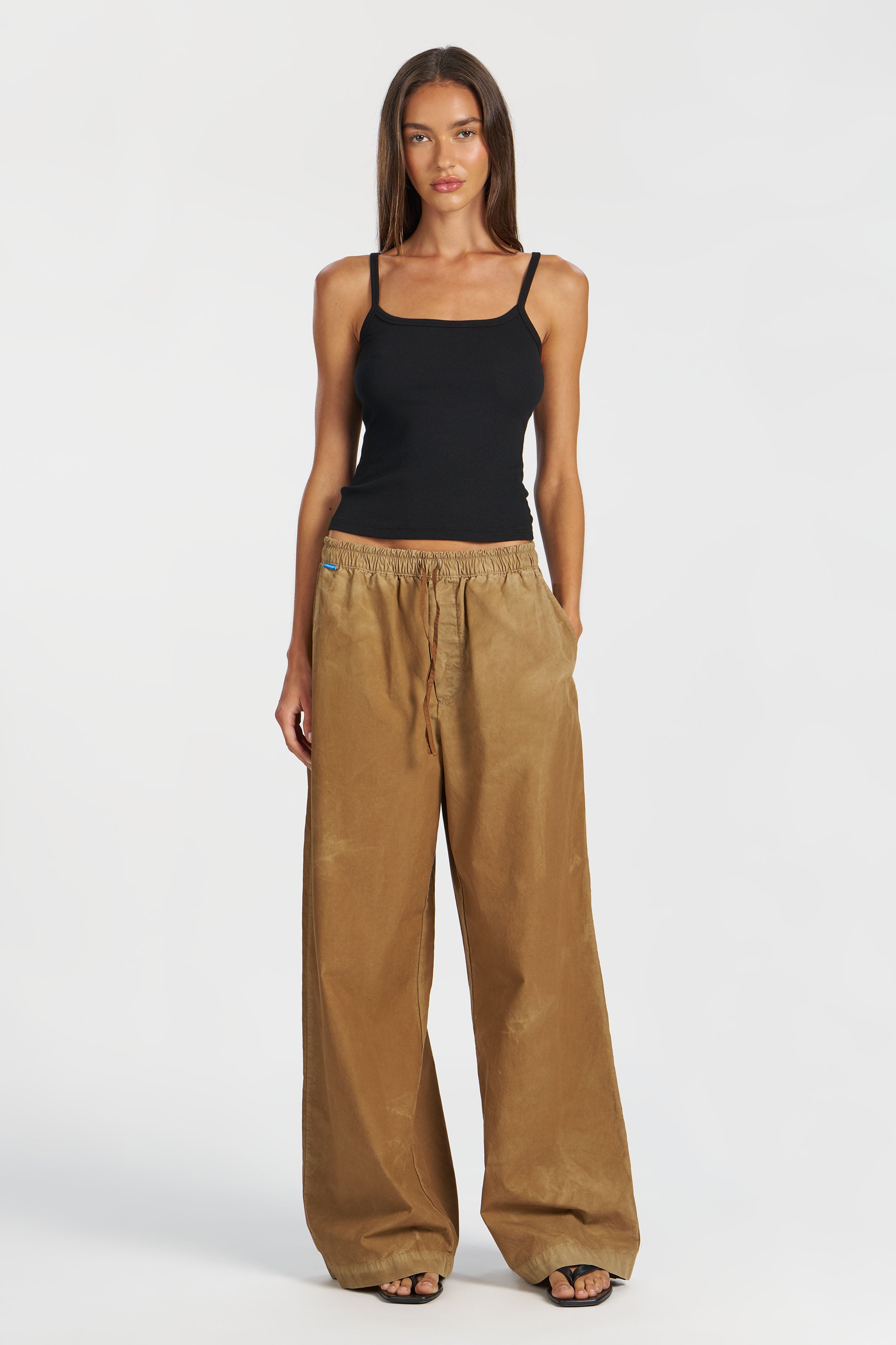 Santorini Wide Leg Cotton Pant | Women's Summer Trousers – Cotton