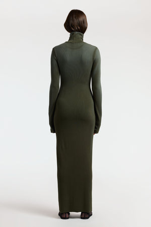 Verona Turtleneck Maxi Dress