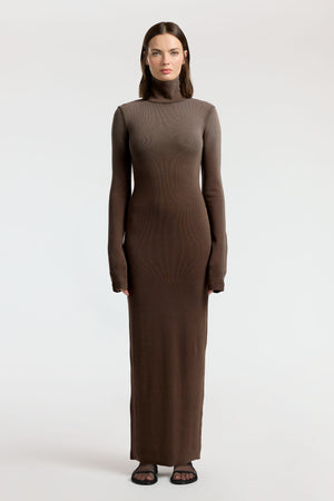 Verona Turtleneck Maxi Dress