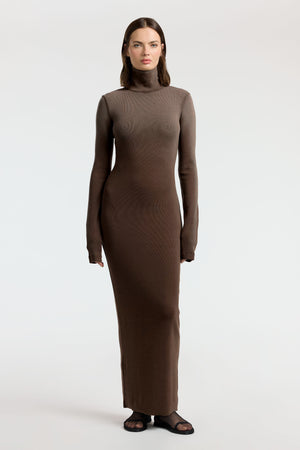 Verona Turtleneck Maxi Dress