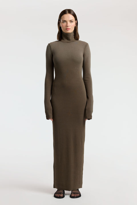 Verona Turtleneck Maxi Dress
