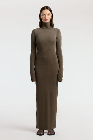 Verona Turtleneck Maxi Dress