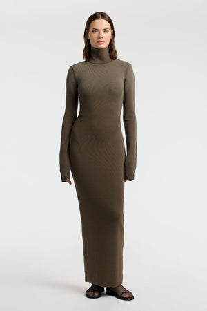 Verona Turtleneck Maxi Dress