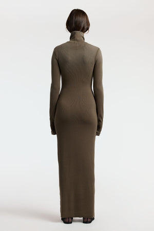 Verona Turtleneck Maxi Dress