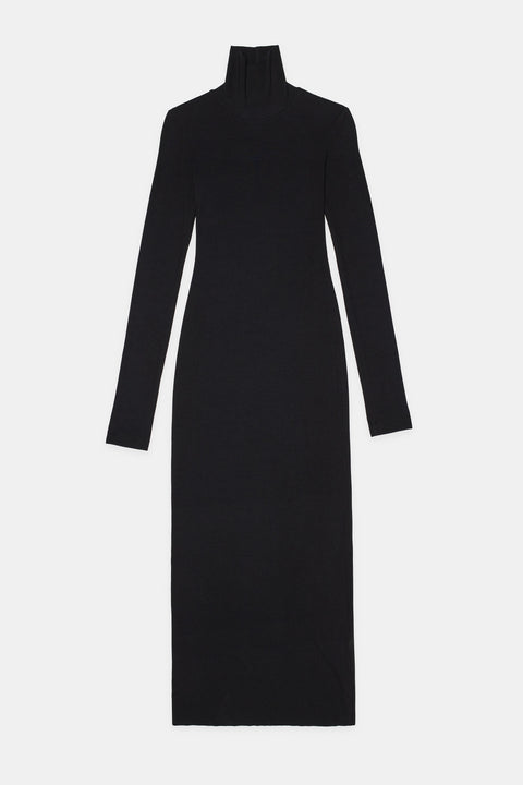 Cotton Citizen Verona Turtleneck Maxi Dress - Jet Black Cotton Citizen Verona Turtleneck Maxi Dress - Jet Black