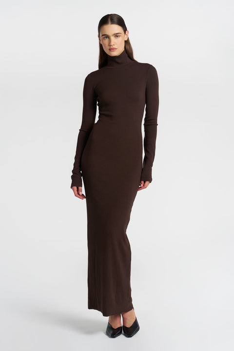 Verona Turtleneck Maxi Dress