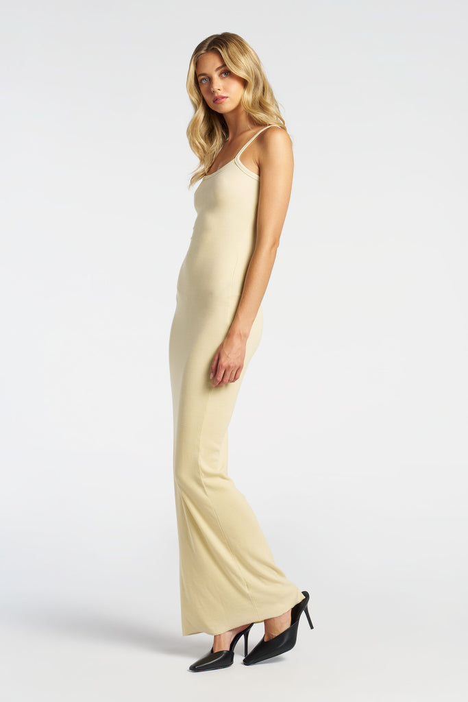 Spaghetti Rhinestone Acrylic Maxi Dress main image 0