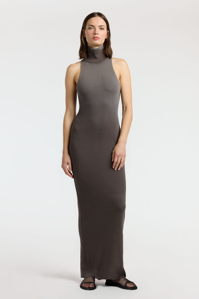 cotton citizen Verona Sleeveless Maxi Dress Stone Cast