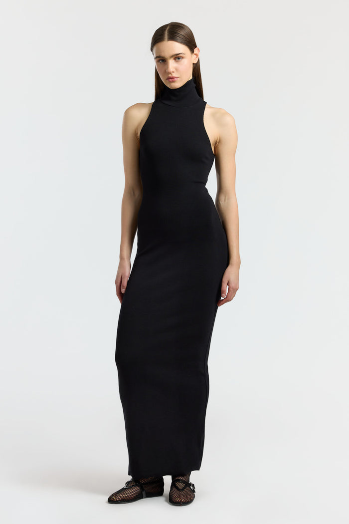 cotton citizen Verona Sleeveless Maxi Dress Jet Black